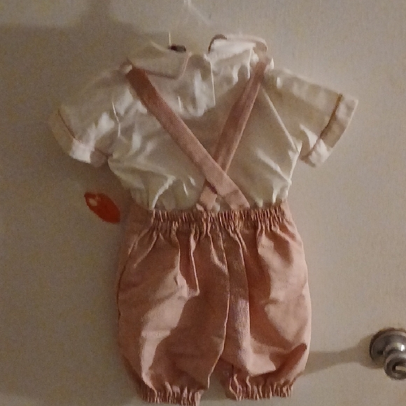 Charming Pink Kids Overalls with Suspenders - Picture 4 of 4
